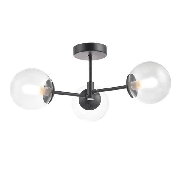 Oliver Eolia Glass Semi Flush Mount Wayfair.co.uk